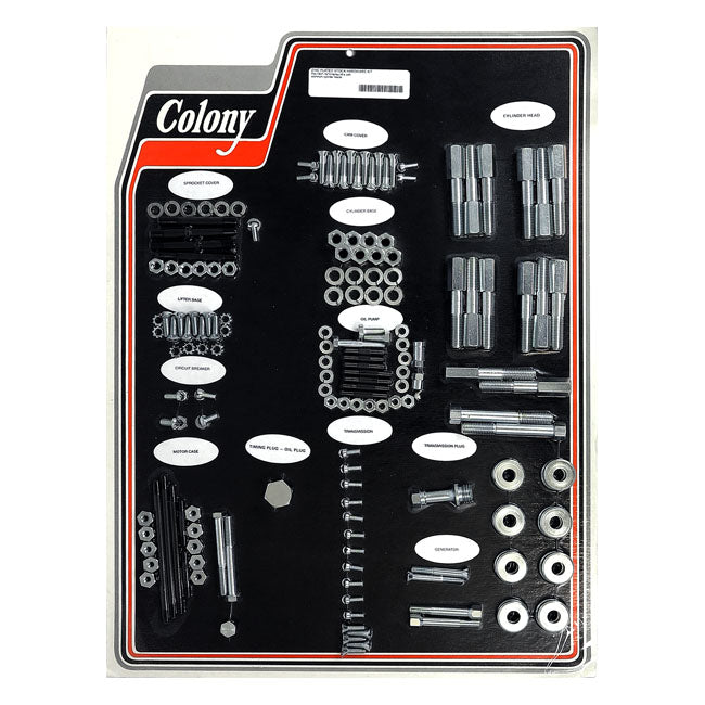 Colony motor screw set — 37-73 45" SV WITH ALUMINUM HEADS (NU)