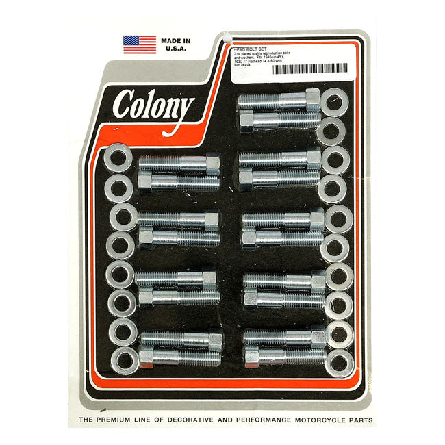 Colony head bolt kit — 37-48 74"/80" SV Big Twin; 29-50 45" SV (NU)