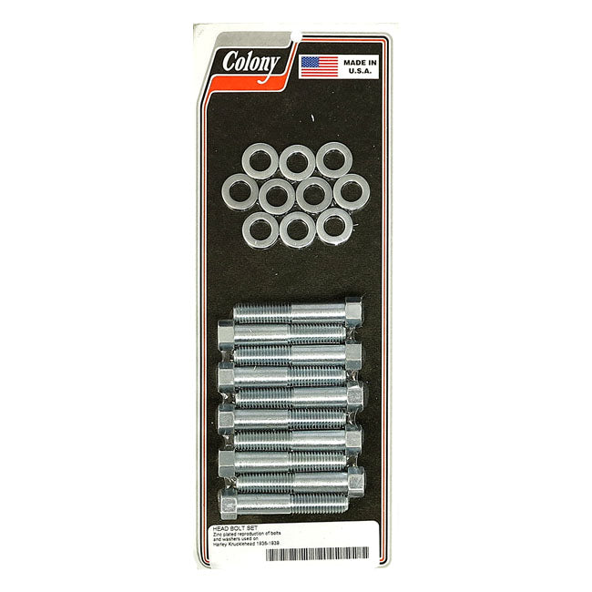 Colony head bolt kit — 36-39 Knucklehead (NU)