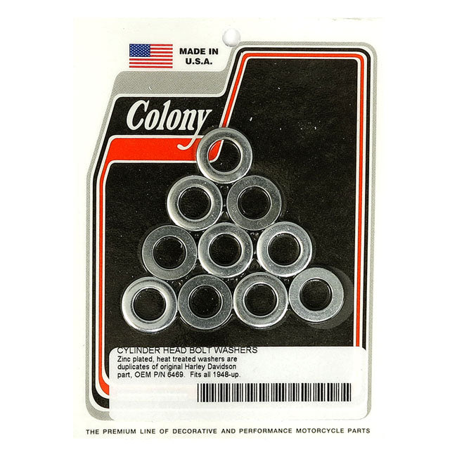 Colony head bolt washer set — 36-84 OHV Big Twin (NU)