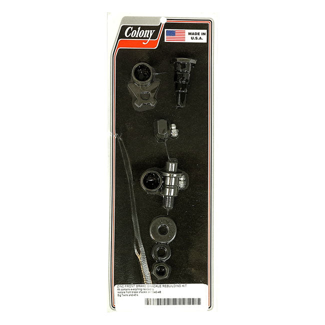 Colony, front brake shackle rebuild kit — 39-48 Big Twin; 45" Flathead (NU)