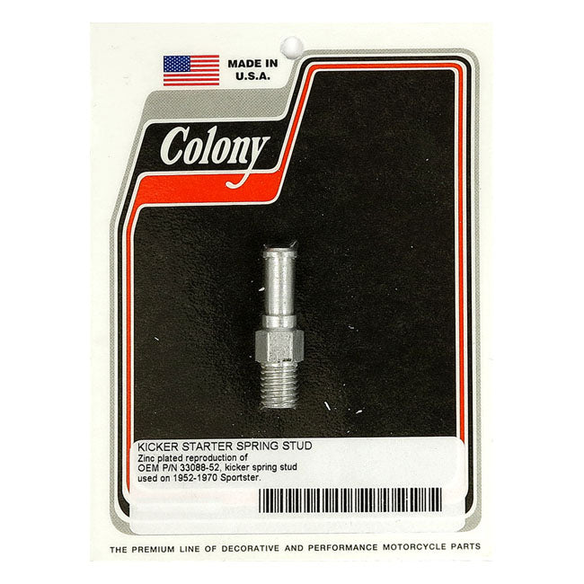 Colony, kickstart return spring stud. Zinc — 52-56 K; KH model; 57-70 XL Sportster (NU)
