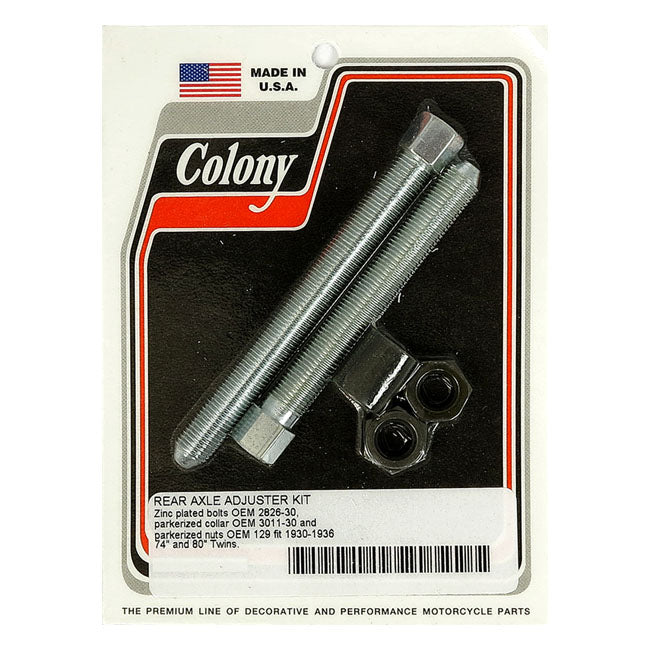 Colony wheel axle adjuster kit