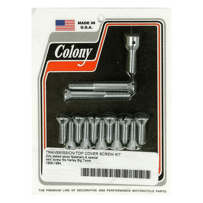 Colony transm top cover screw kit — 56-64 Big Twin (NU)
