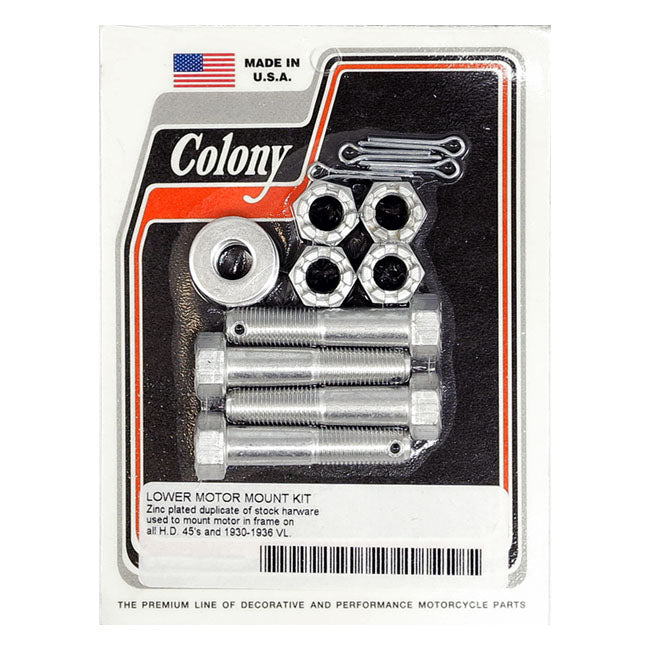 Colony lower motor mount kit zinc