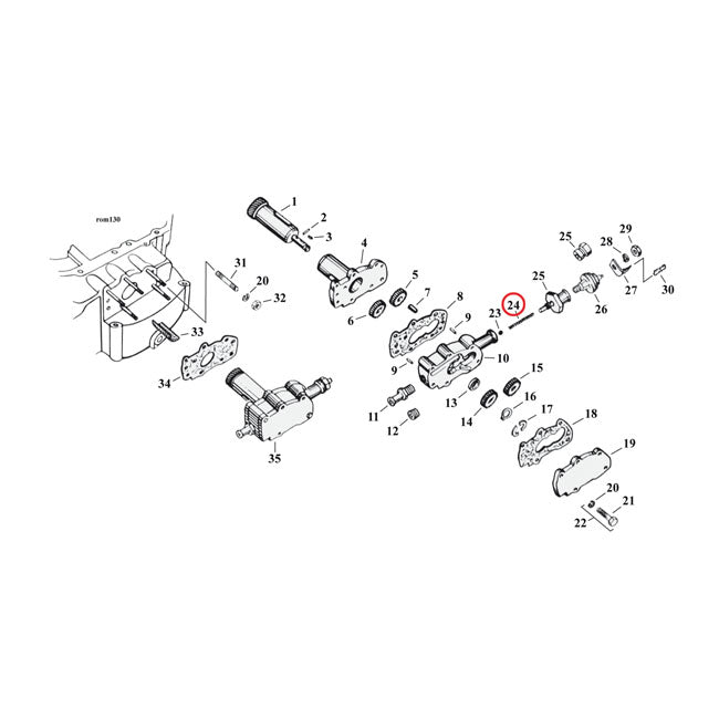 Spring, check valve oil pump — 57-E72 XL Sportster (NU)