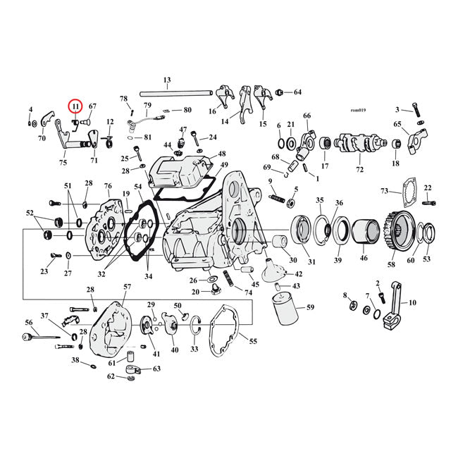 Spring, shifter shaft lever