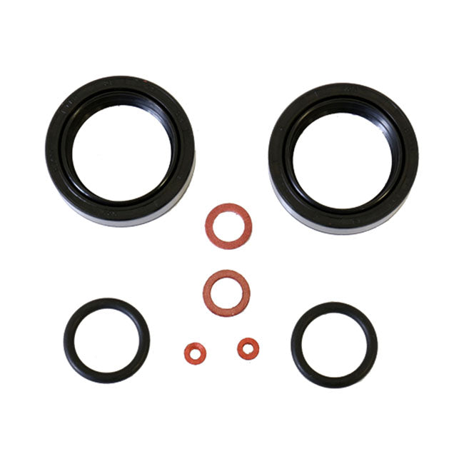 Athena, fork oil seal kit 35mm fork tubes — 73-74 XL Sportster ;73-77 FX (with Kayaba tubes)
