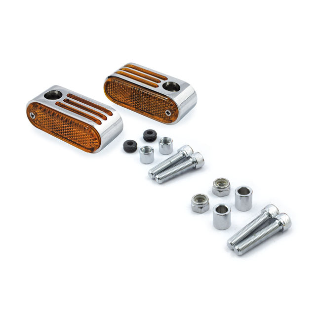 Lango side lighters, turn signals. Chrome — 930695