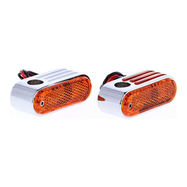 Lango side lighters, turn signals. Chrome — 930696