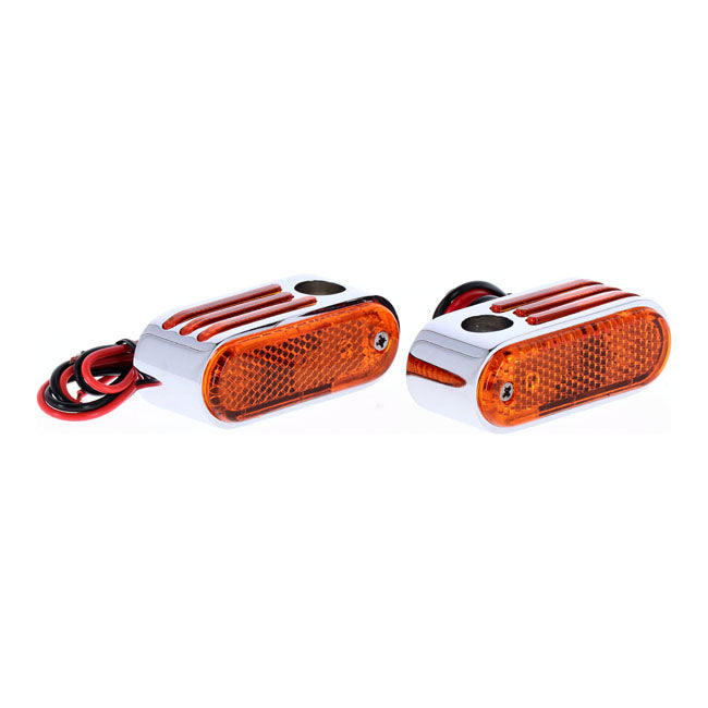 Lango side lighters, turn signals. Chrome — 930696
