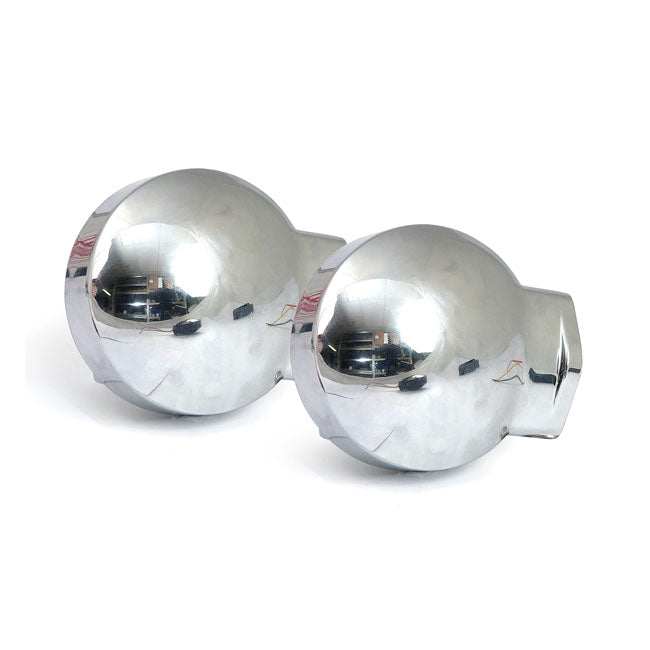 86-up style FL LED turn signals. Rear. Chrome