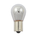 Light bulb #1156. 12v 21w. Amber glass/chrome