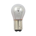 Light bulb #1157. 12v 21/5w. Amber glass/chrome
