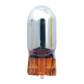 Light bulb #194. 12v 5w. Amber glass/chrome