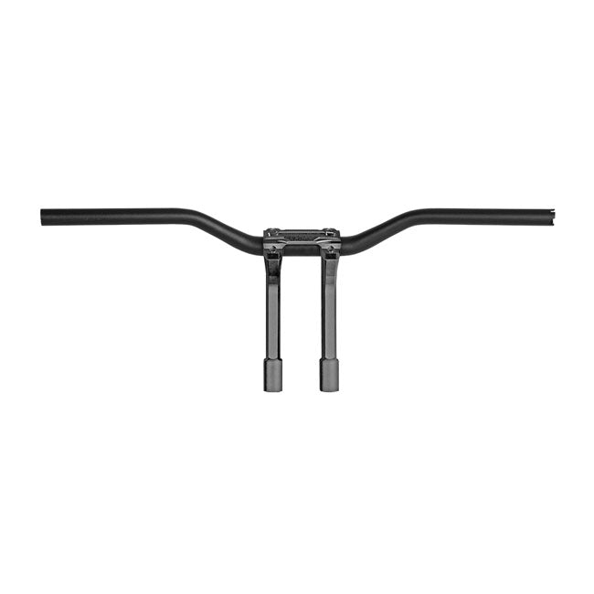 PM, 1-1/4" Phatbar & 12" riser kit. Black Ops — 82-24 H-D mech. or e-throttle with 3-1/2" mount bolt spacing (NU)
