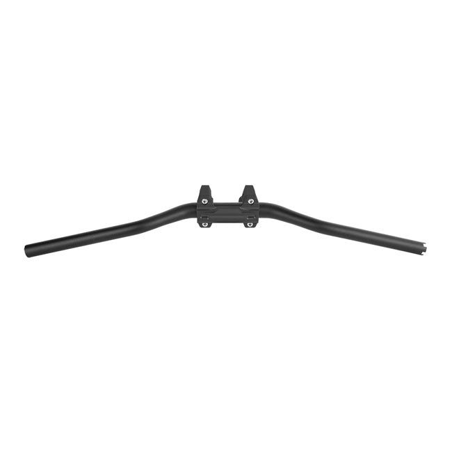 PM, 1-1/4" Phatbar & 12" riser kit. Black Ops — 82-24 H-D mech. or e-throttle with 3-1/2" mount bolt spacing (NU)