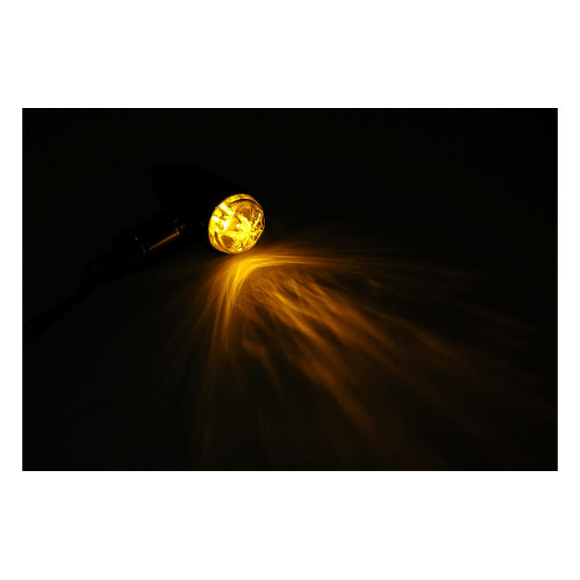 Micro bullet LED turn signals, chrome — 934843