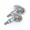 Micro bullet LED turn signals, chrome — 934843