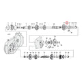 Thrust washer, transmission mainshaft, right side .0675"