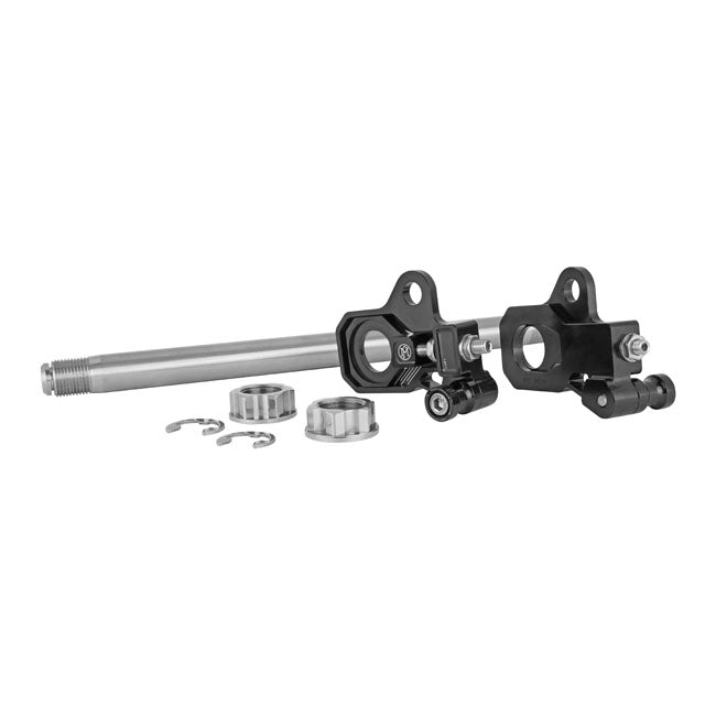 Performance Machine, Axle adjuster kit. Black anodized