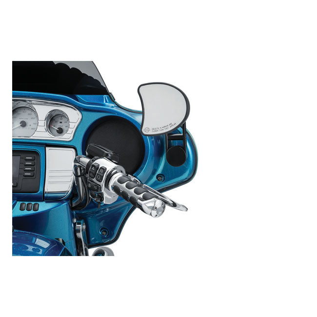 Kuryakyn, Batwing adjustable drop mirror mount. Black