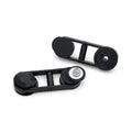 Kuryakyn, Batwing adjustable drop mirror mount. Black