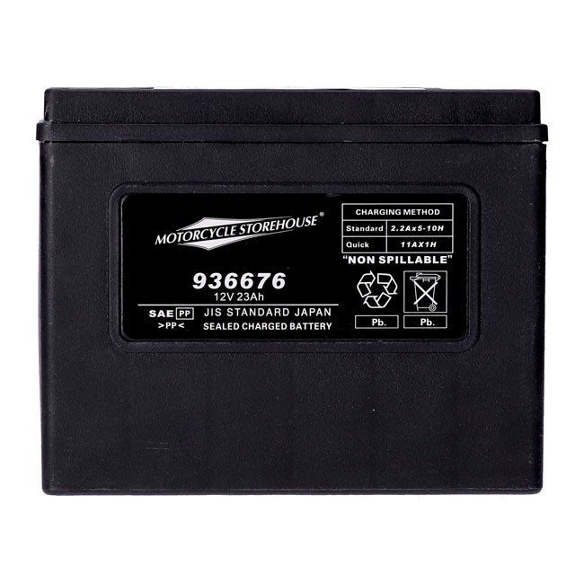 MCS, standard series - AGM sealed battery. 12v, 23ah. 360cca