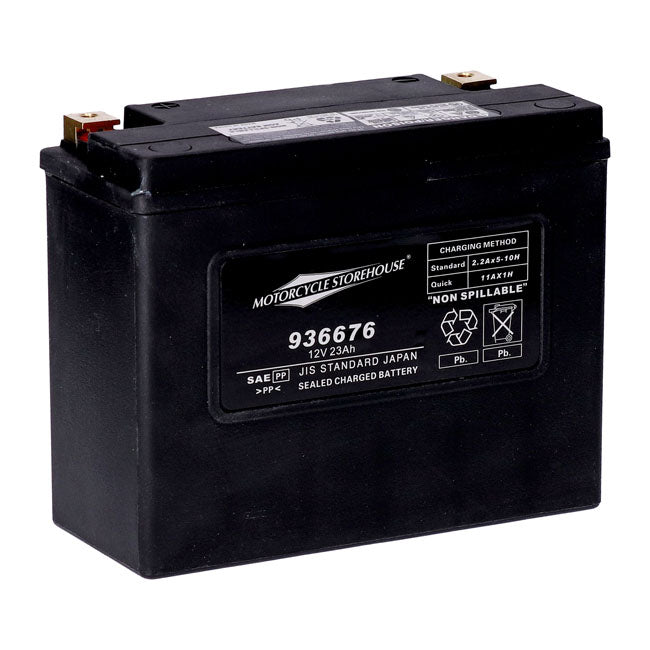 MCS, standard series - AGM sealed battery. 12v, 23ah. 360cca