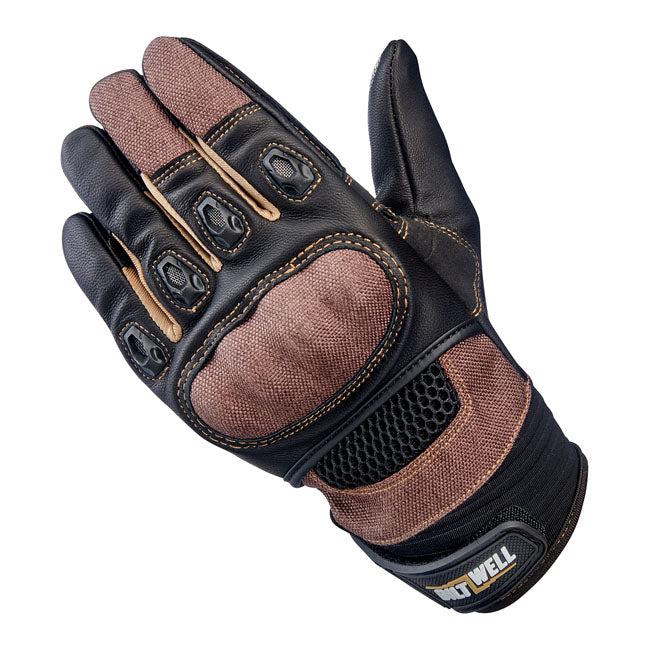 Biltwell Bridgeport gloves chocolate/black