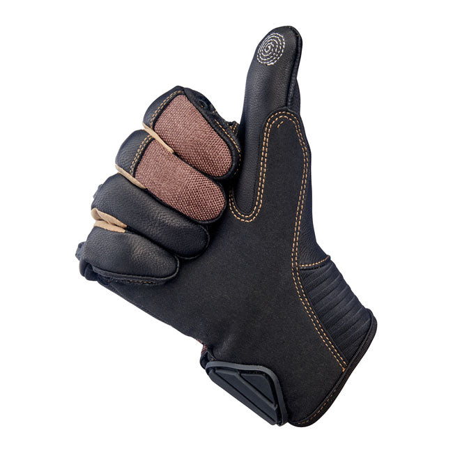 Biltwell Bridgeport gloves chocolate/black
