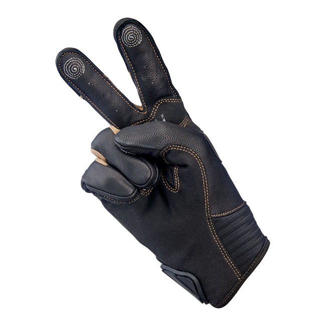 Biltwell Bridgeport gloves chocolate/black