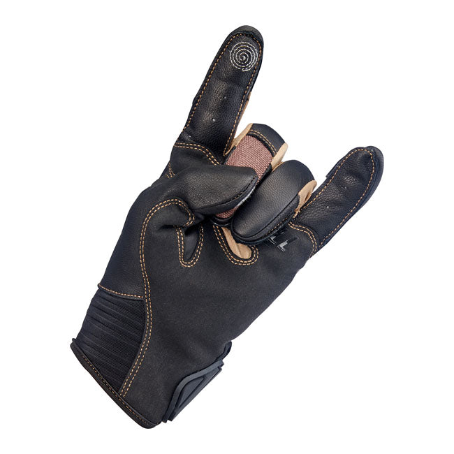 Biltwell Bridgeport gloves chocolate/black