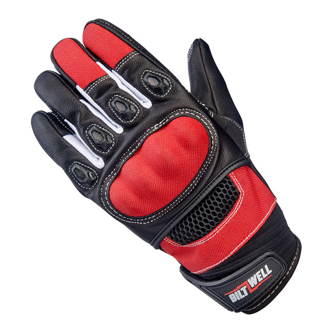 Biltwell Bridgeport gloves red/black