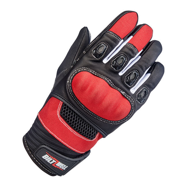 Biltwell Bridgeport gloves red/black