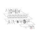 Spring, worm lever clutch/shifter pawl transmission