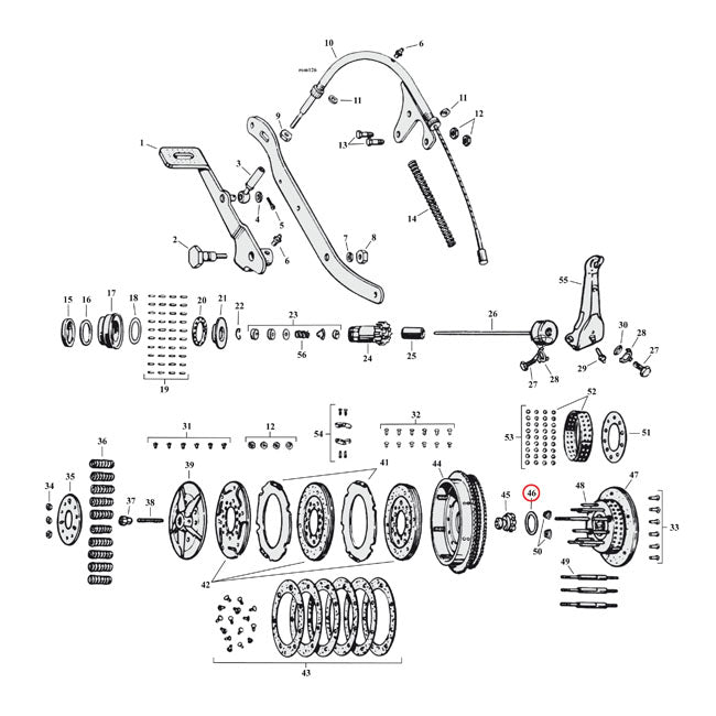 Lockwasher, clutch nut