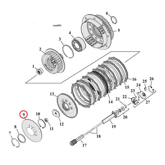 Barnett, diaphragm clutch spring. Heavy Duty — 90-97 Big Twin; 91-03 XL Sportster; all 91-02 Buell models (NU)