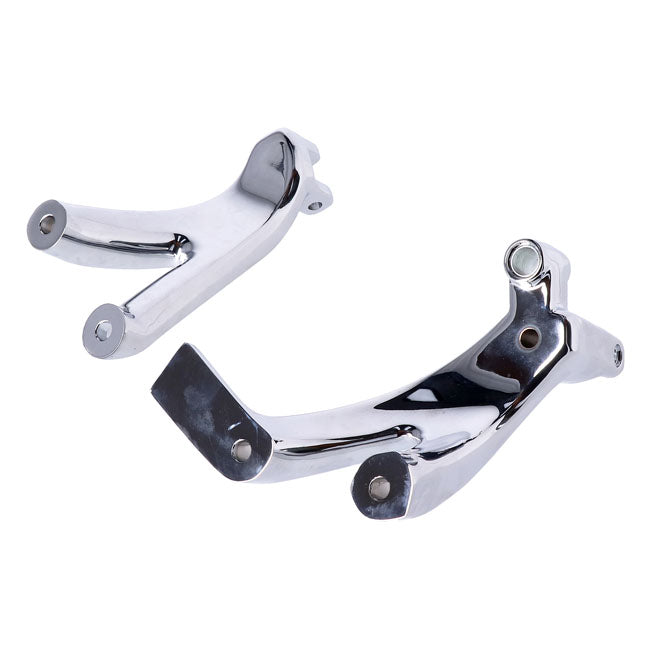 M8 Softail floorboard to foot peg conversion bracket set — 18-24 Softail with rider floorboards (NU)