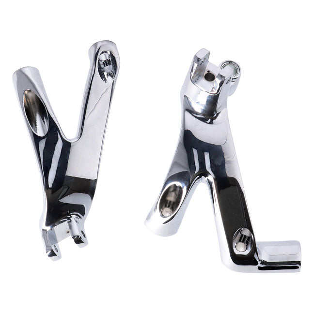 M8 Softail floorboard to foot peg conversion bracket set — 18-24 Softail with rider floorboards (NU)