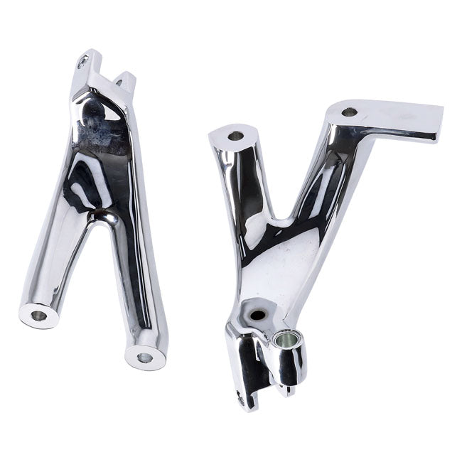 M8 Softail floorboard to foot peg conversion bracket set — 18-24 Softail with rider floorboards (NU)
