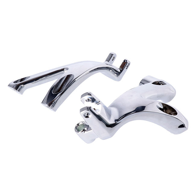 M8 Softail floorboard to foot peg conversion bracket set — 18-24 Softail with rider floorboards (NU)