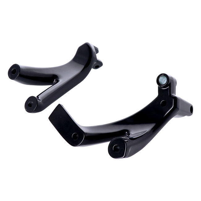 M8 Softail floorboard to foot peg conversion bracket set — 18-24 Softail with rider floorboards (NU)