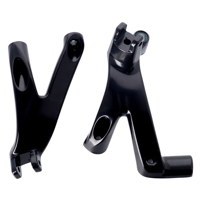 M8 Softail floorboard to foot peg conversion bracket set — 18-24 Softail with rider floorboards (NU)