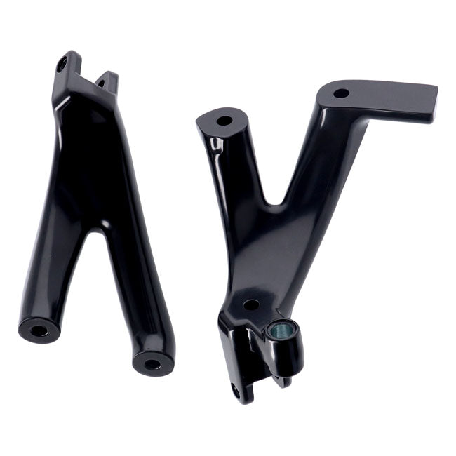 M8 Softail floorboard to foot peg conversion bracket set — 18-24 Softail with rider floorboards (NU)