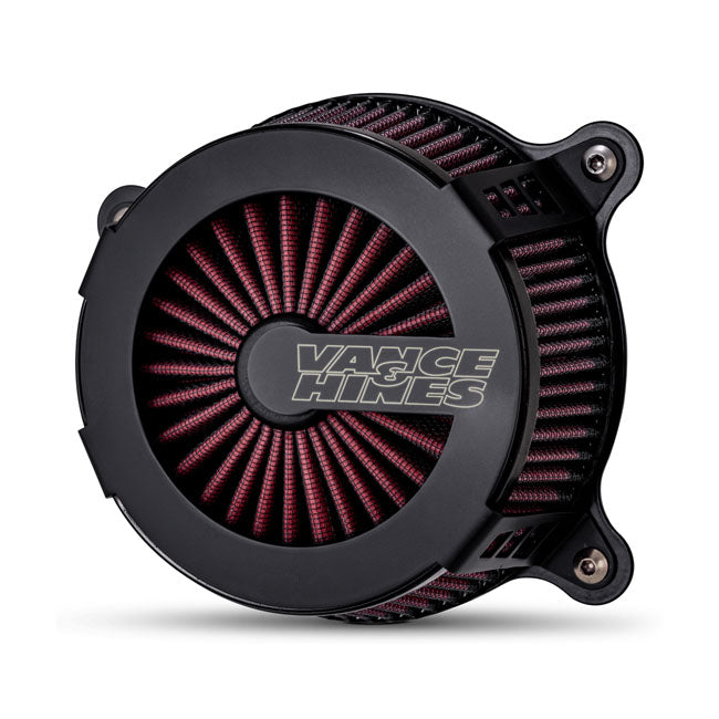 Vance & Hines, VO2 Cage fighter air cleaner kit. matte black — 91-22 XL Sportster (Excl. XR1200)