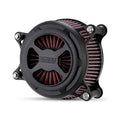 Vance & Hines, VO2 x air cleaner kit. wrinkle black — 16-17 Softail; 2017 FXDLS; 08-16 FLT/Touring; Trike. (e-throttle) (NU)