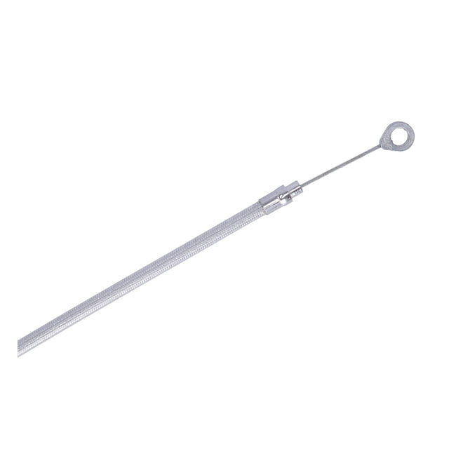 MCS, clutch cable 64" (163cm). Chrome — 08-16 & 21-25 FLT/Touring; 21-25 Trikes
