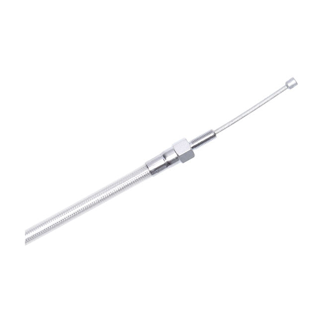 MCS, clutch cable 72" (183cm). Chrome — 06-26 Big Twin clutch (excl. 08-26 Touring & all with hydraulic master cylinder)
