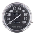 FL speedometer, ''Police face'', black. 1:1 mph